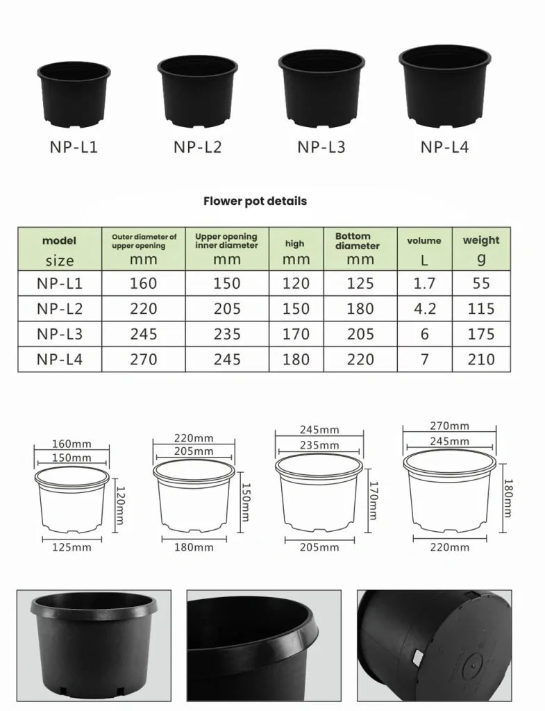 Injection-molded gallon pot-6